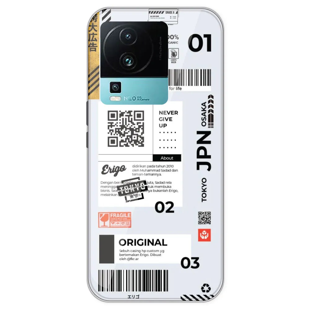 Barcode Labels - Printed Silicone Case For IQOO Neo 7