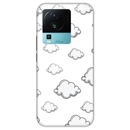 Clouds - Clear Printed Silicone Case For IQOO Neo 7