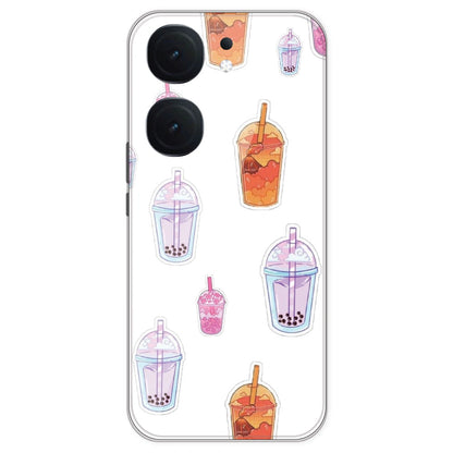 Bubble Tea - Clear Printed Silicone Case For IQOO Neo 9 Pro