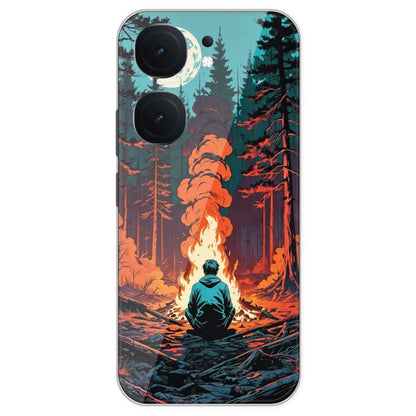 Boy With Camp Fire - Printed Silicone Case For IQOO Neo 9 Pro