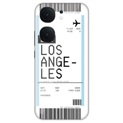 Los Angeles Ticket - Clear Printed Silicone Case For IQOO Neo 9 Pro