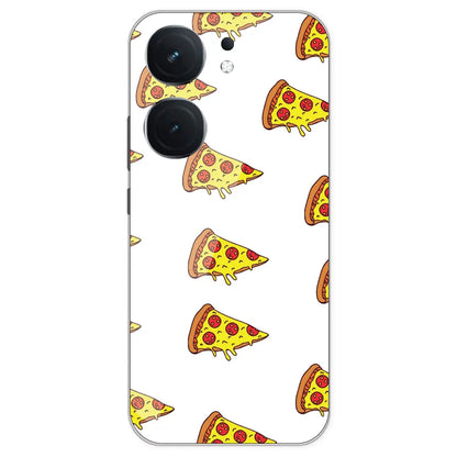 Pizza - Clear Printed Silicone Case For IQOO Neo 9 Pro
