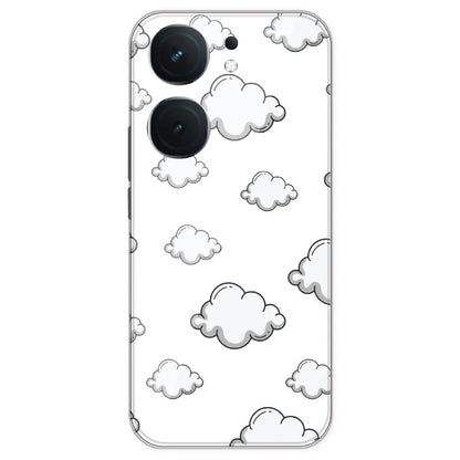 Clouds - Clear Printed Silicone Case For IQOO Neo 9 Pro