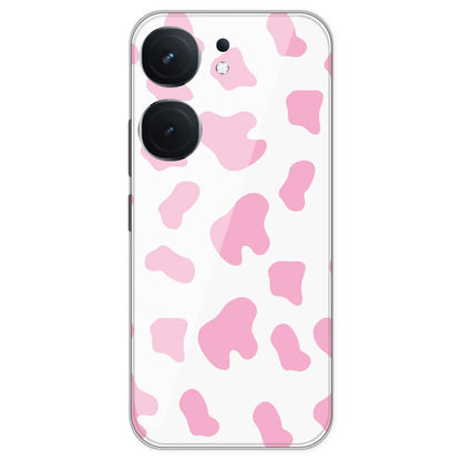 Pink Cow Print - Clear Printed Silicone Case For IQOO Neo 9 Pro