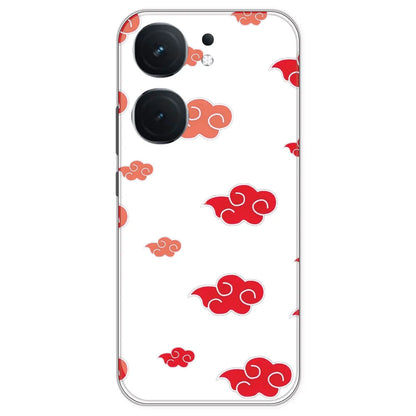 Red Clouds - Clear Printed Silicone Case For IQOO Neo 9 Pro