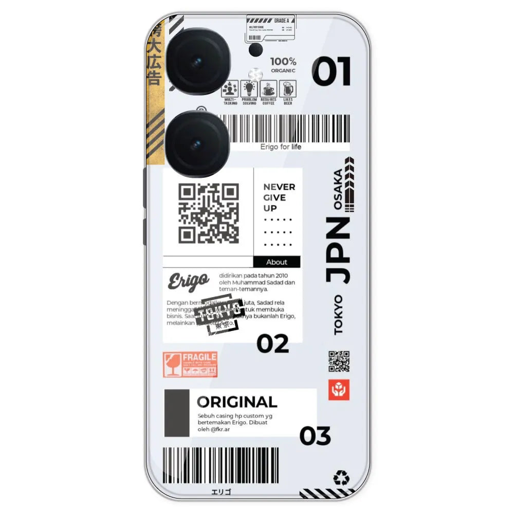 Barcode Labels - Printed Silicone Case For IQOO Neo 9 Pro