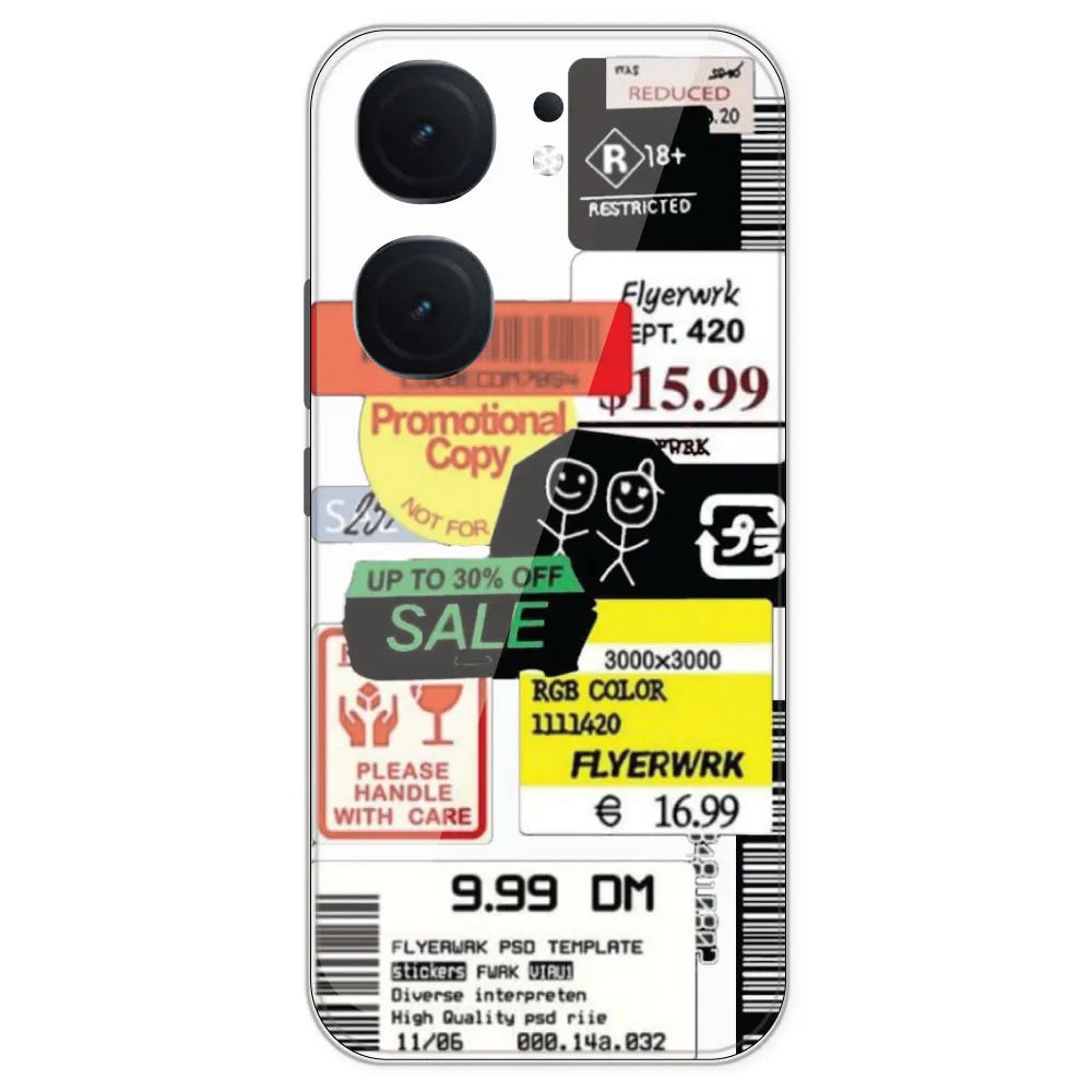 Sales - Clear Printed Silicone Case For IQOO Neo 9 Pro