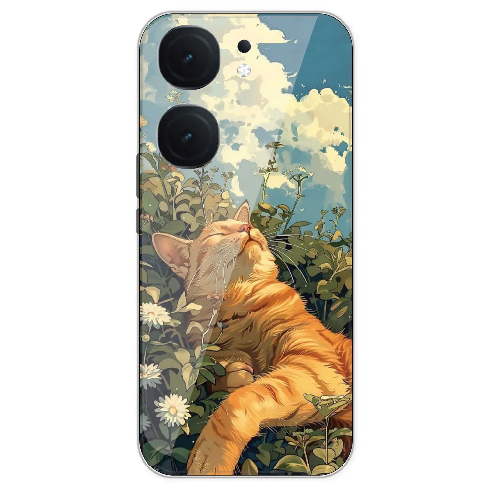 Garfield Sleeping - Printed Silicone Case For IQOO Neo 9 Pro