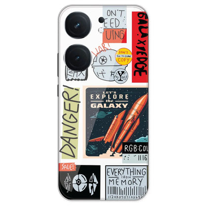 Galaxy - Clear Printed Silicone Case For IQOO Neo 9 Pro