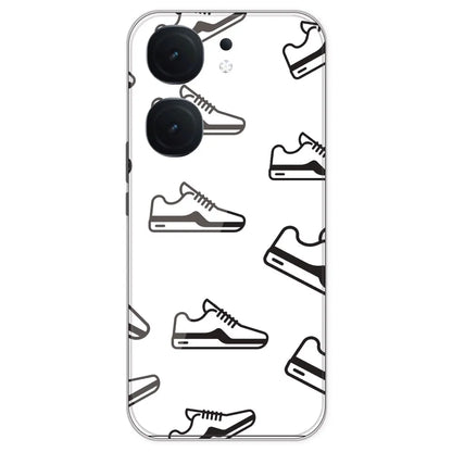 Black Sneakers - Clear Printed Silicone Case For IQOO Neo 9 Pro