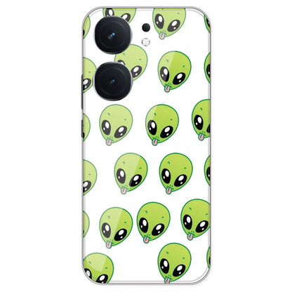 Alien - Clear Printed Silicone Case For IQOO Neo 9 Pro