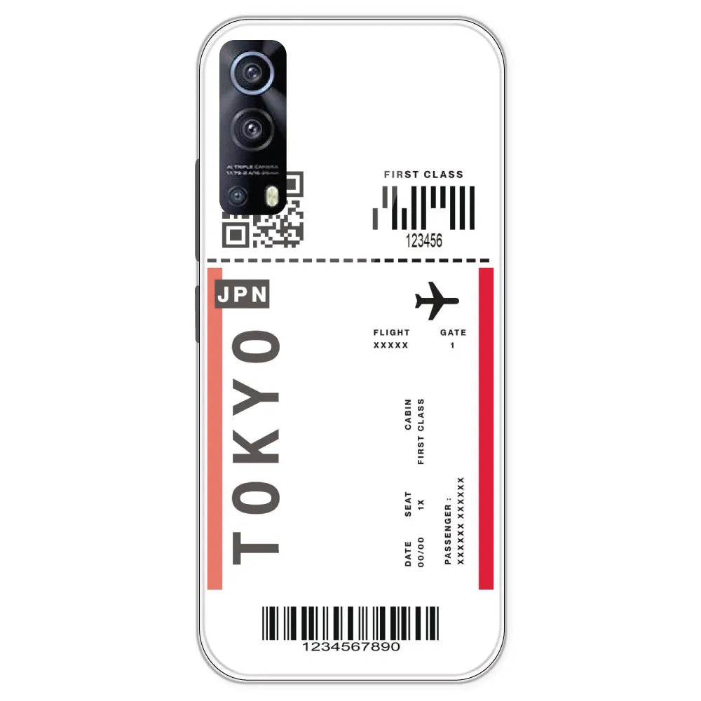 Tokyo Ticket - Clear Printed Silicone Case For IQOO Z3
