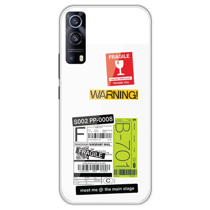 Fragile Labels - Clear Printed Silicone Case For IQOO Z3