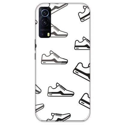 Black Sneakers - Clear Printed Silicone Case For IQOO Z3