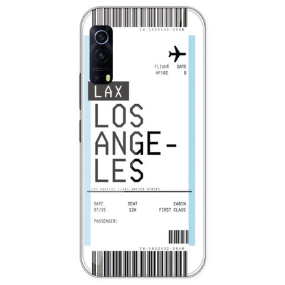 Los Angeles Ticket - Clear Printed Silicone Case For IQOO Z3