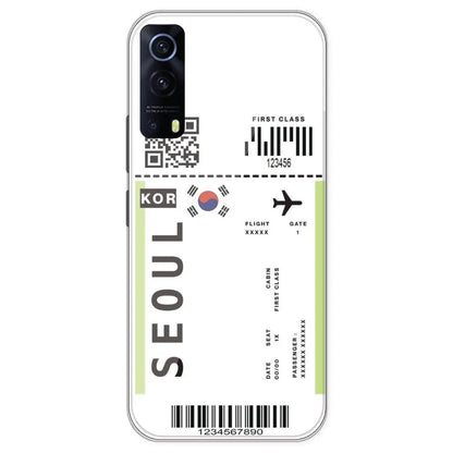 Seoul Ticket - Clear Printed Silicone Case For IQOO Z3