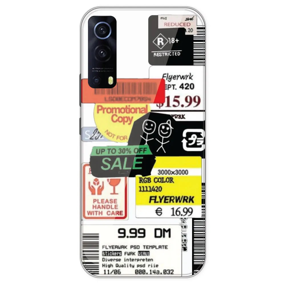 Sales - Clear Printed Silicone Case For IQOO Z3