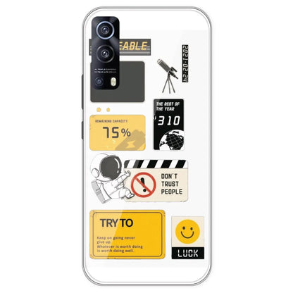 Space - Clear Printed Silicone Case For IQOO Z3