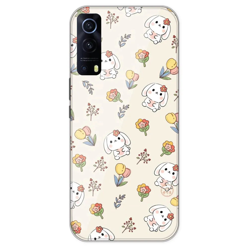Cute Bunny - Printed Silicone Case For IQOO Z3