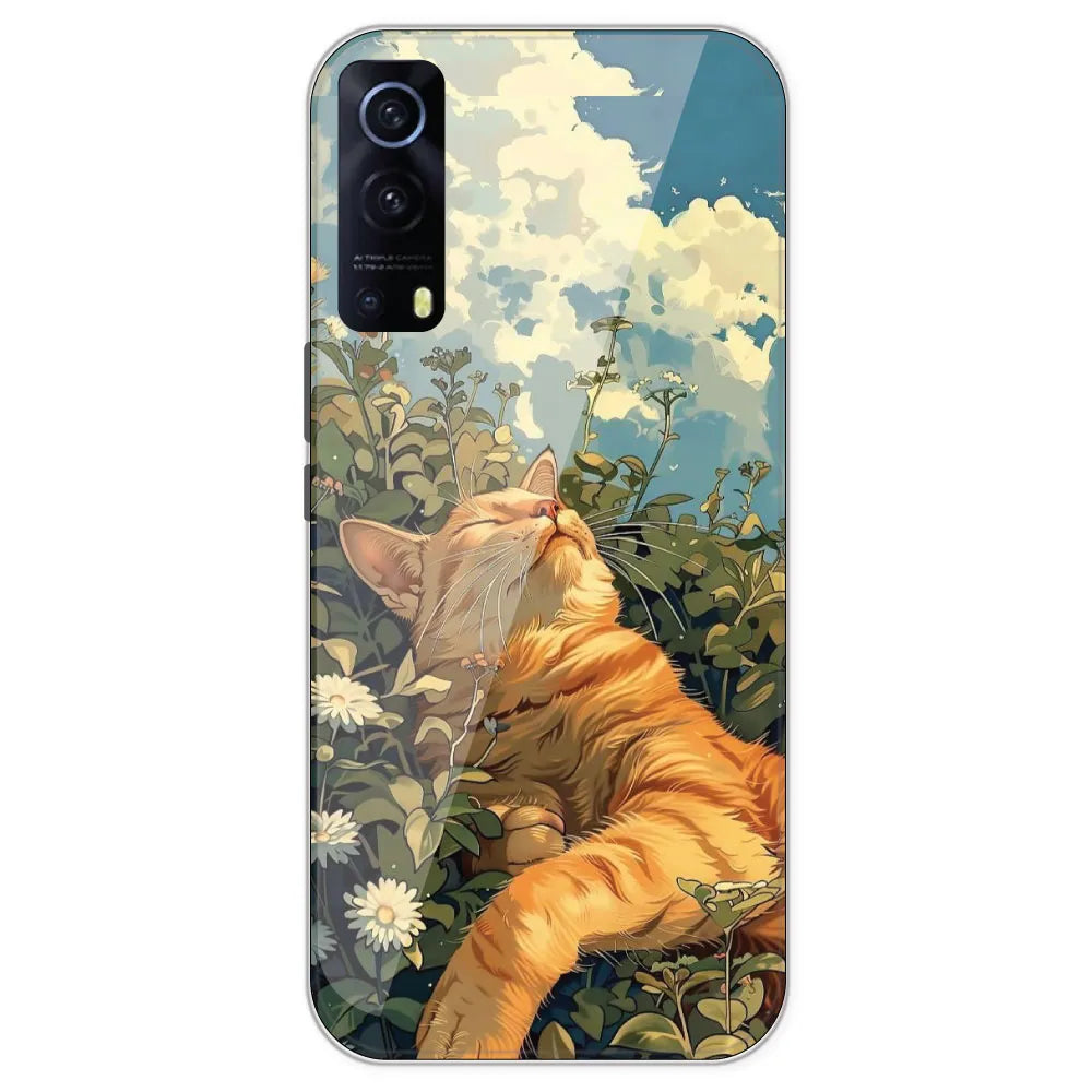 Garfield Sleeping - Printed Silicone Case For IQOO Z3