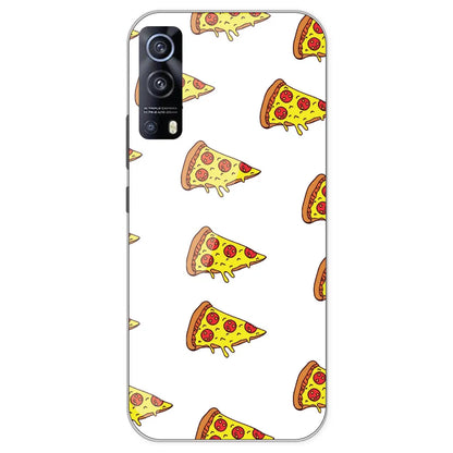 Pizza - Clear Printed Silicone Case For IQOO Z3
