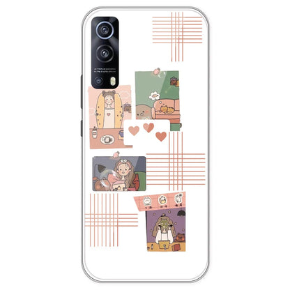 Cute Girl - Clear Printed Silicone Case For IQOO Z3
