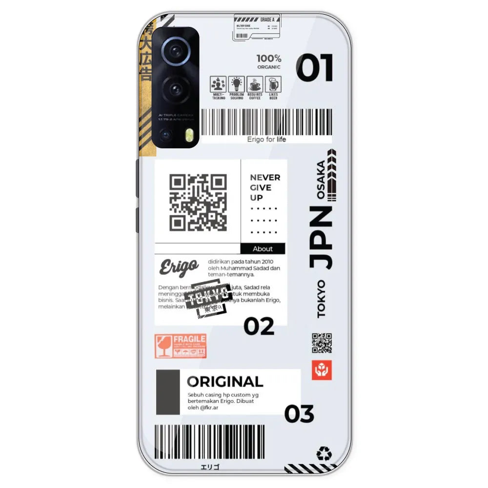 Barcode Labels - Printed Silicone Case For IQOO Z3