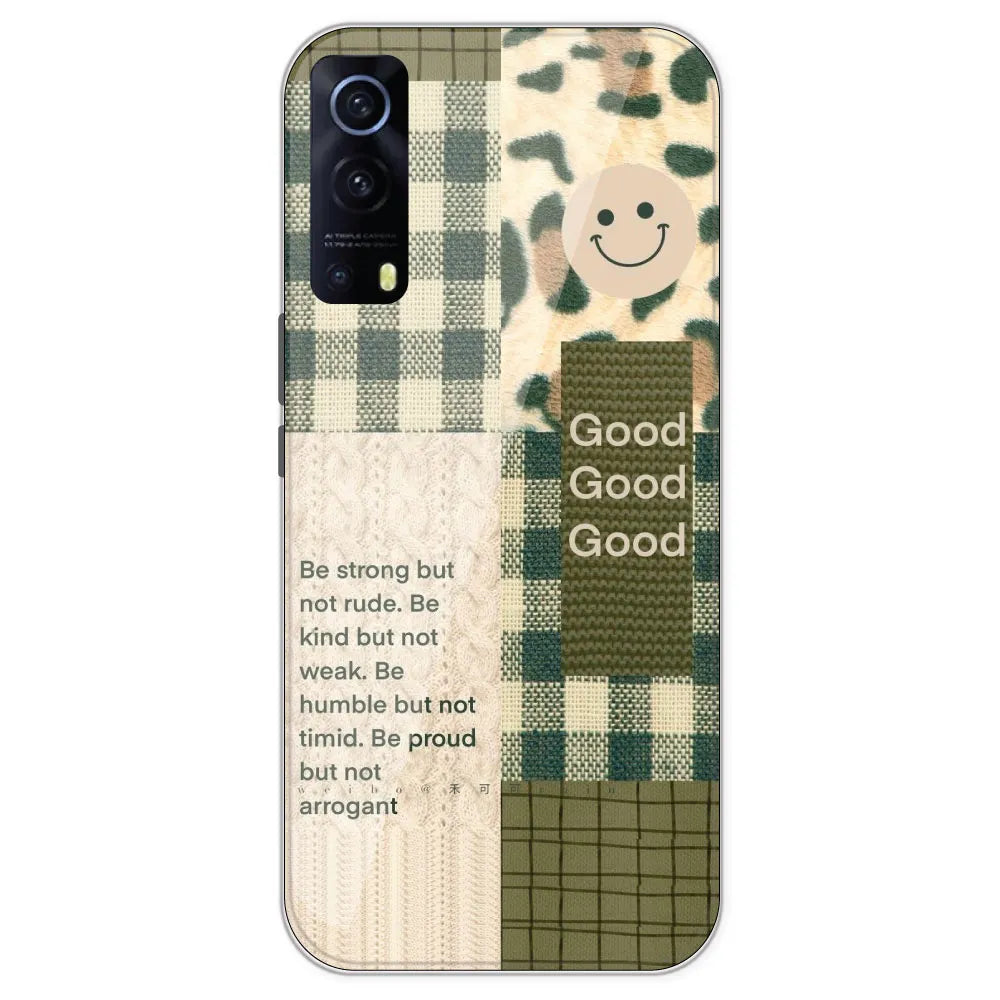Patchwork Positivity - Printed Silicone Case For IQOO Z3