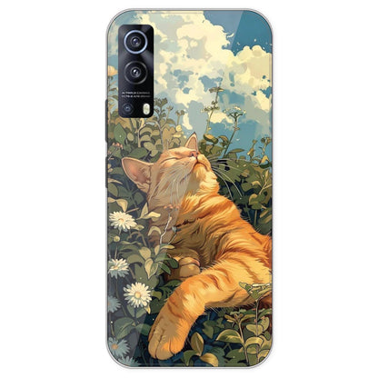 Garfield Sleeping - Printed Silicone Case For IQOO Z3