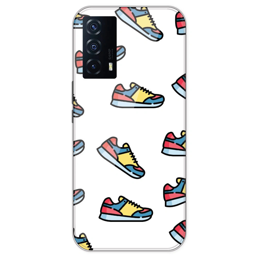 Sneakers - Clear Printed Silicone Case For IQOO Z5