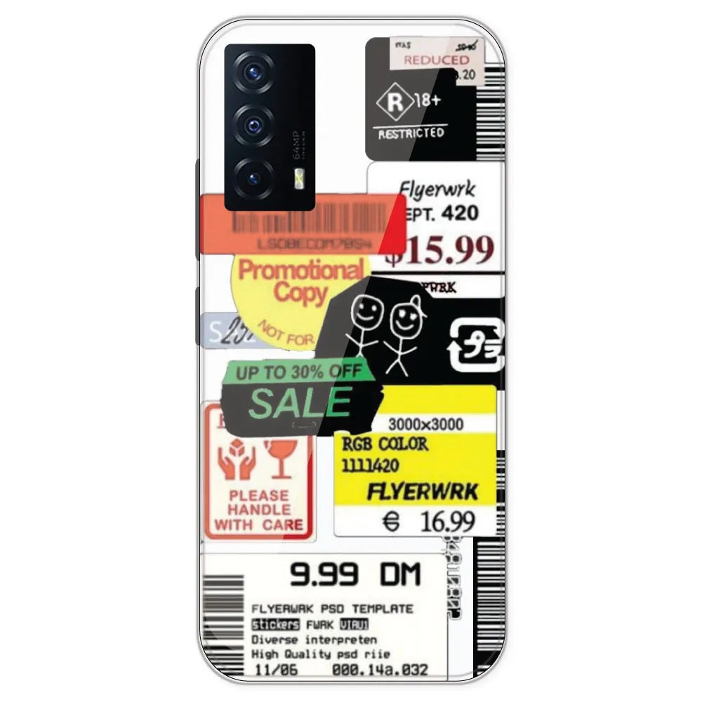 Sales - Clear Printed Silicone Case For IQOO Z5