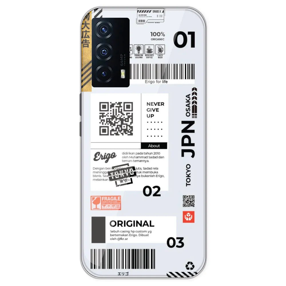 Barcode Labels - Printed Silicone Case For IQOO Z5