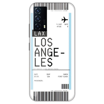 Los Angeles Ticket - Clear Printed Silicone Case For IQOO Z5