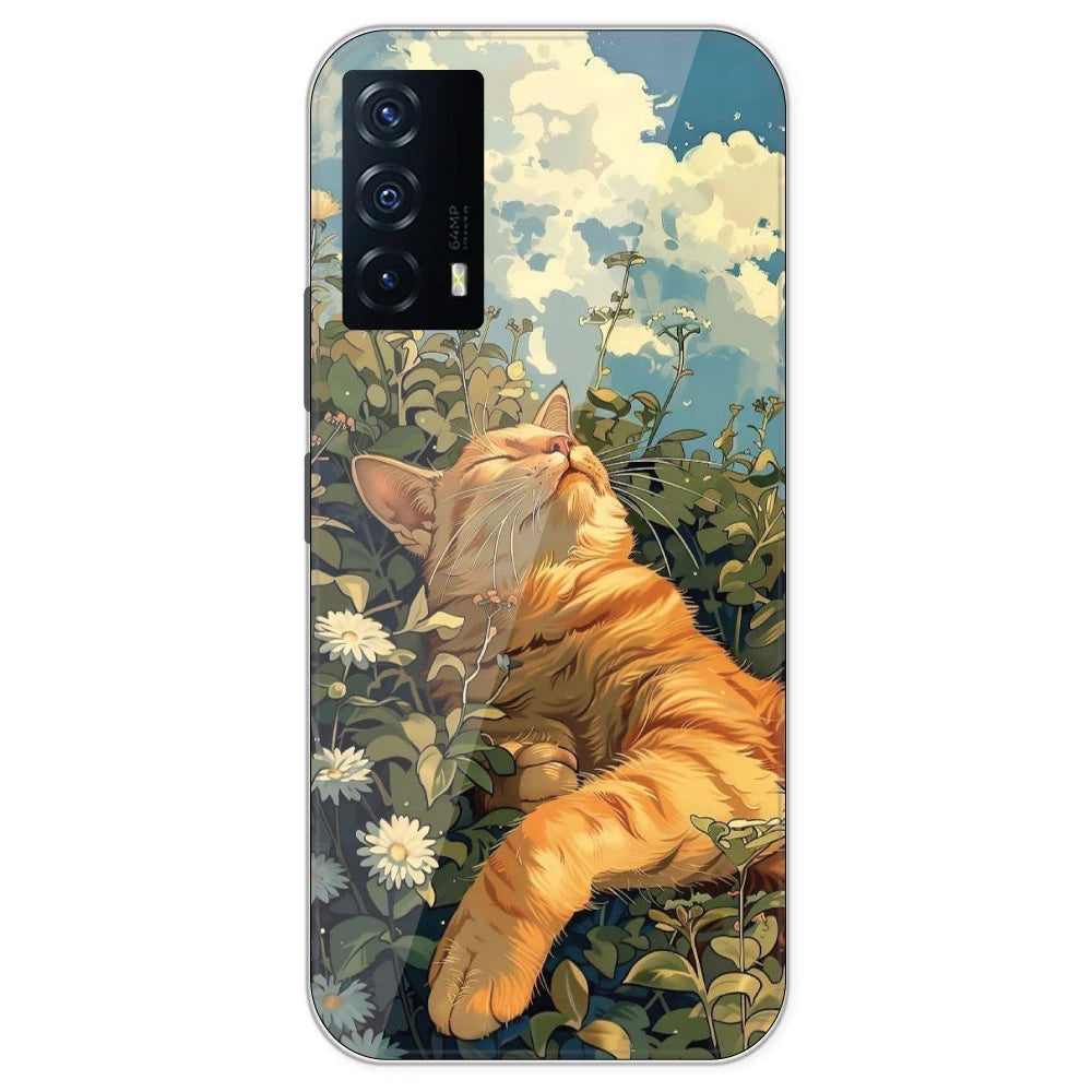 Garfield Sleeping - Printed Silicone Case For IQOO Z5