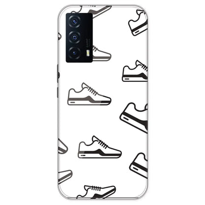 Black Sneakers - Clear Printed Silicone Case For IQOO Z5