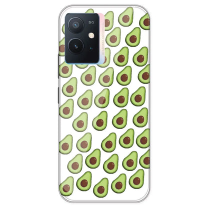 Avocado - Clear Printed Silicone Case For IQOO Z6