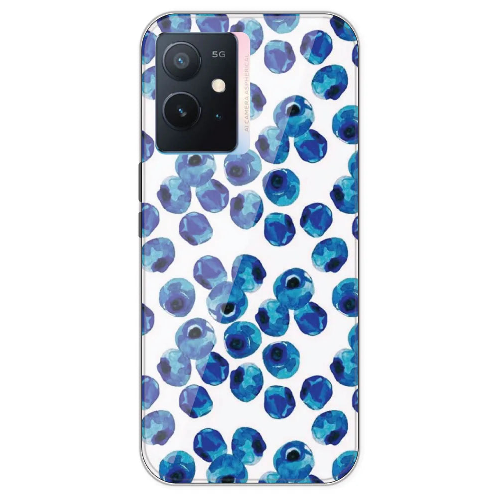 Blueberries - Printed Silicone Case For IQOO Z6