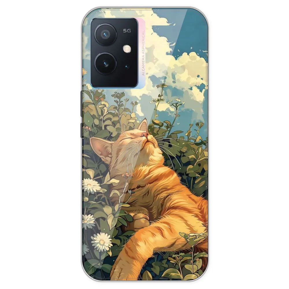 Garfield Sleeping - Printed Silicone Case For IQOO Z6