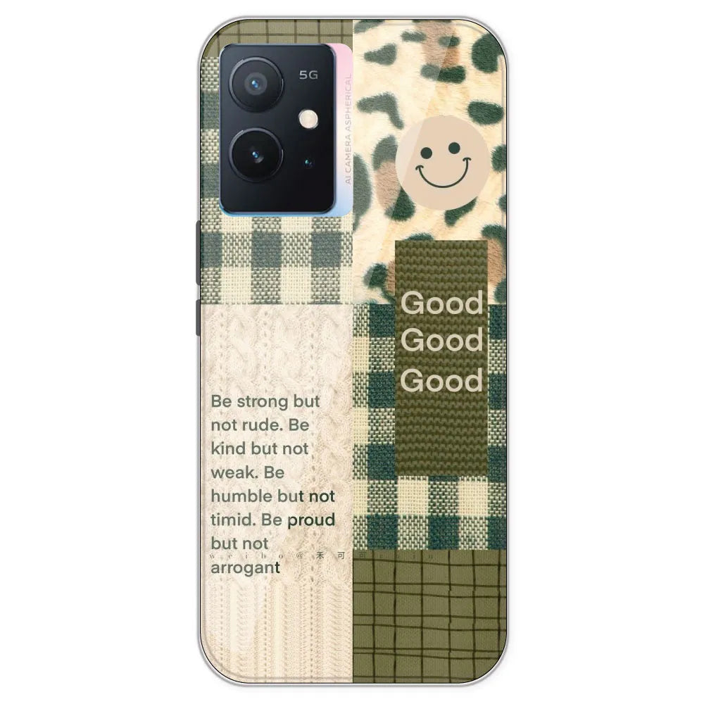 Patchwork Positivity - Printed Silicone Case For IQOO Z6