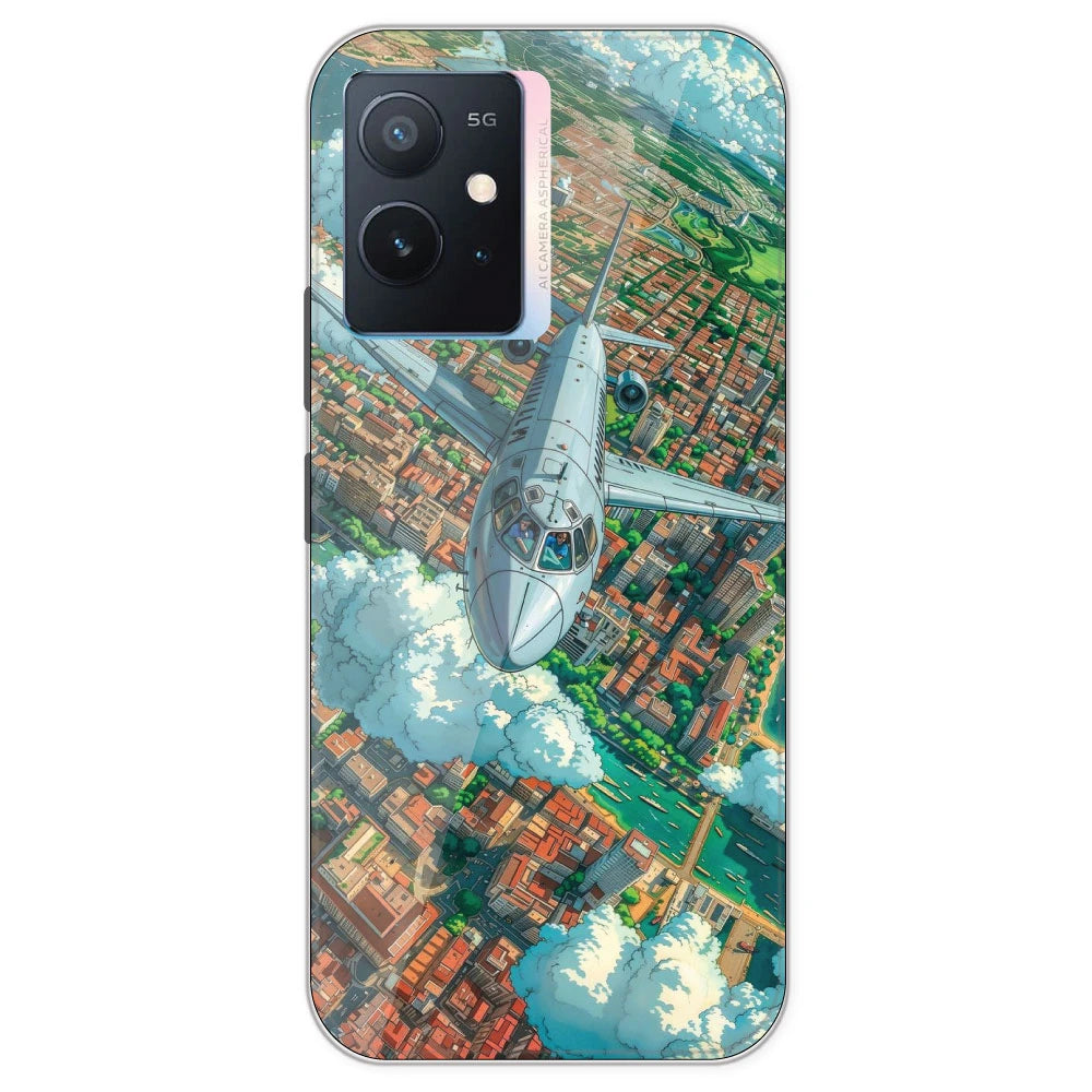 Flying Over City - Printed Silicone Case For IQOO Z6