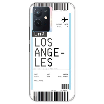 Los Angeles Ticket - Clear Printed Silicone Case For IQOO Z6