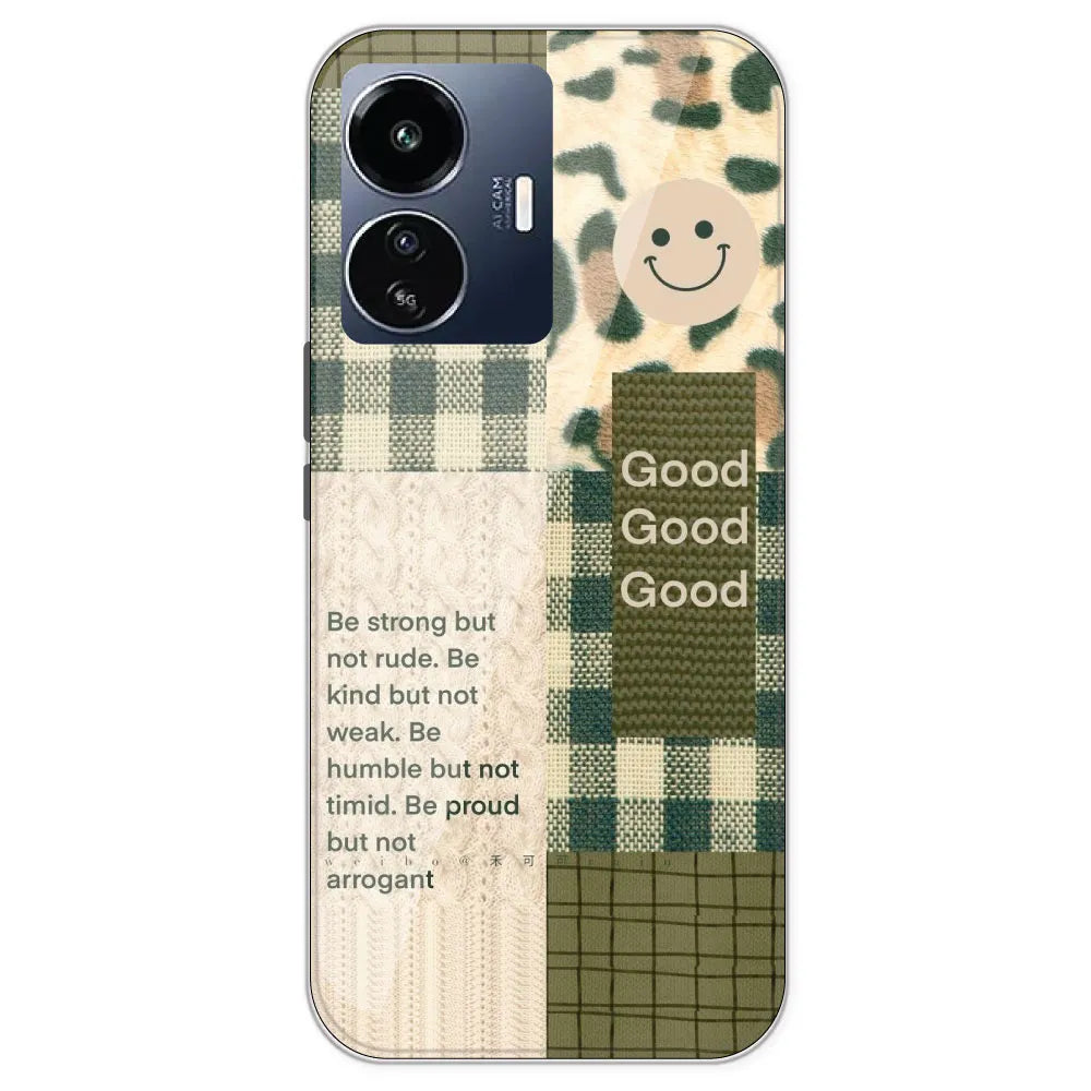 Patchwork Positivity - Printed Silicone Case For IQOO Z6 Lite