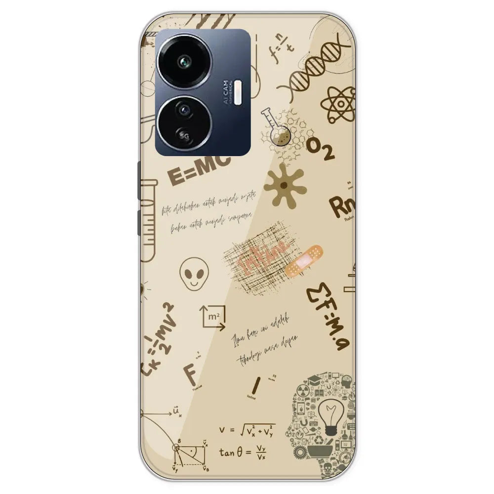 Physics Collage - Printed Silicone Case For IQOO Z6 Lite