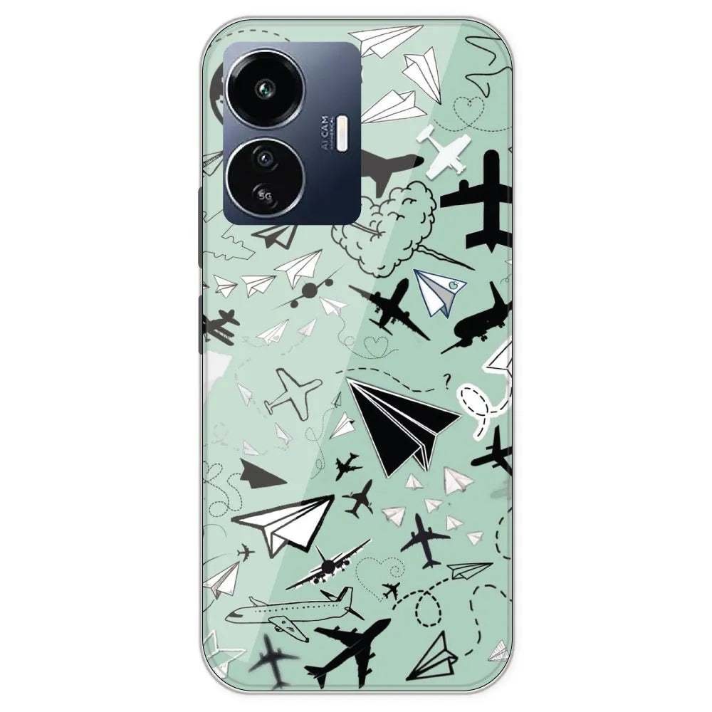 Planes - Printed Silicone Case For IQOO Neo Z6 Lite