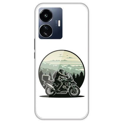 Biker - Printed Silicone Case For IQOO Z6 Lite
