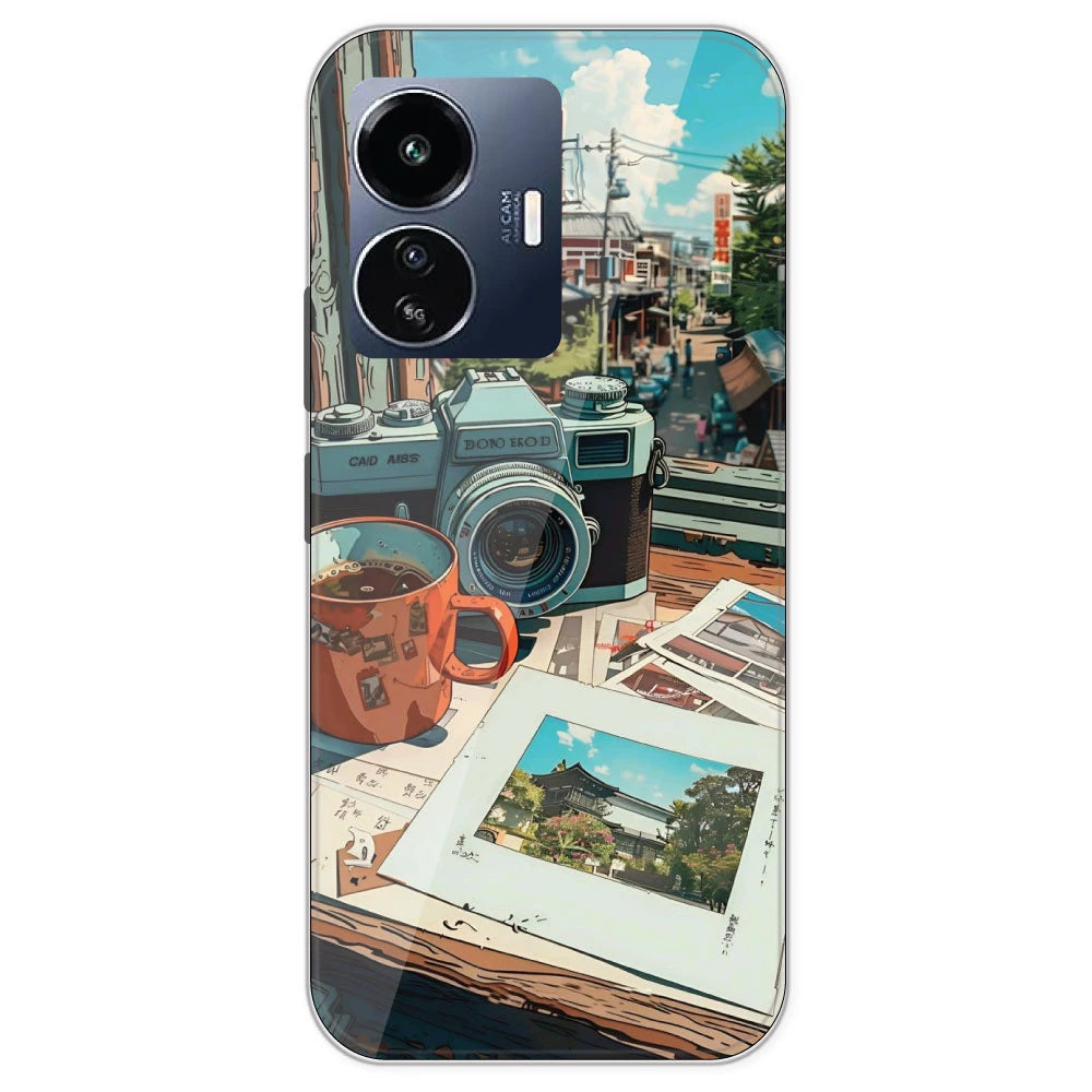 Vintage Camera - Printed Silicone Case For IQOO Z6 Lite