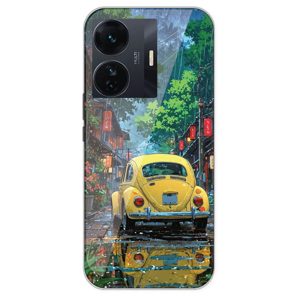 Yellow Bettle  - Printed Silicone Case For IQOO Z6 Pro