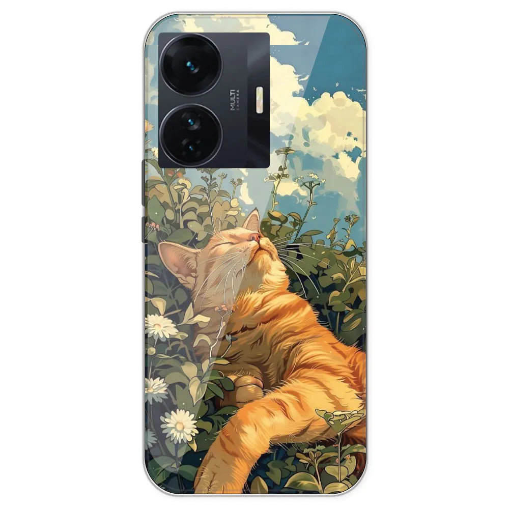 Garfield Sleeping - Printed Silicone Case For IQOO Z6 Pro