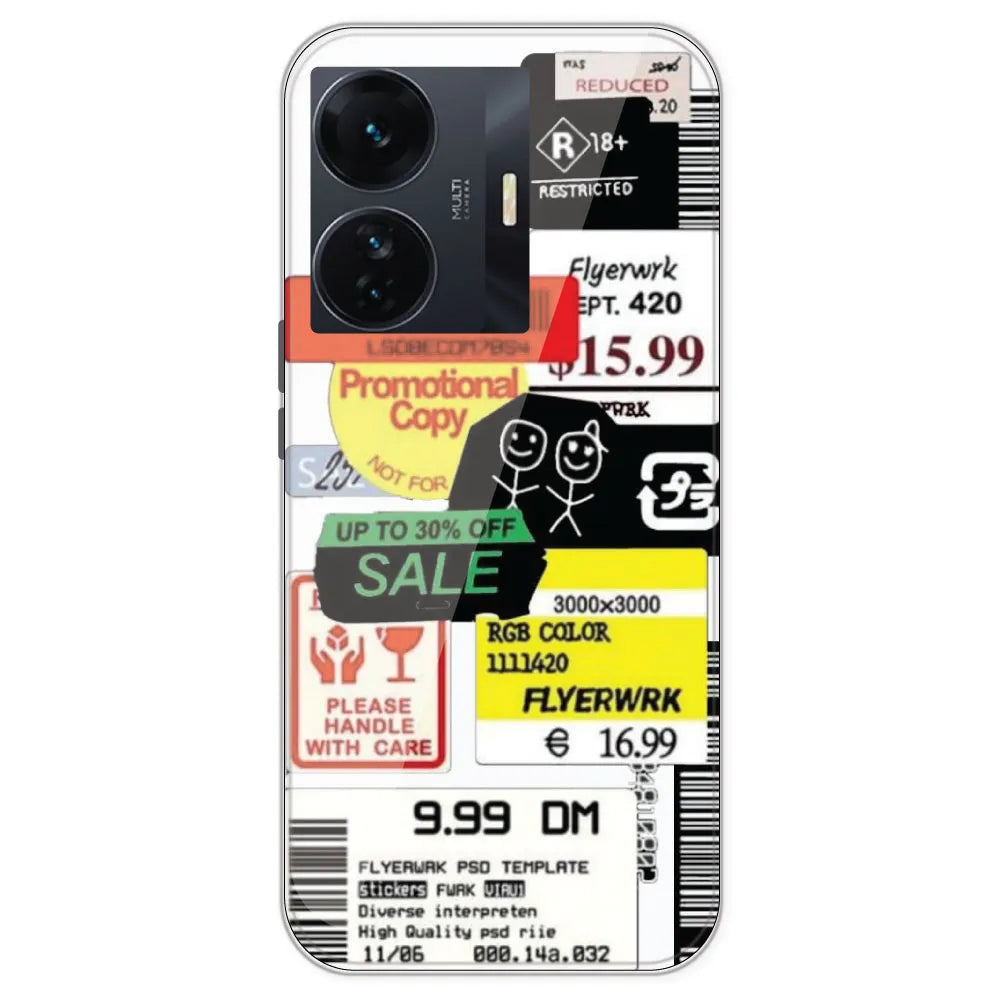 Sales - Clear Printed Silicone Case For IQOO Z6 Pro