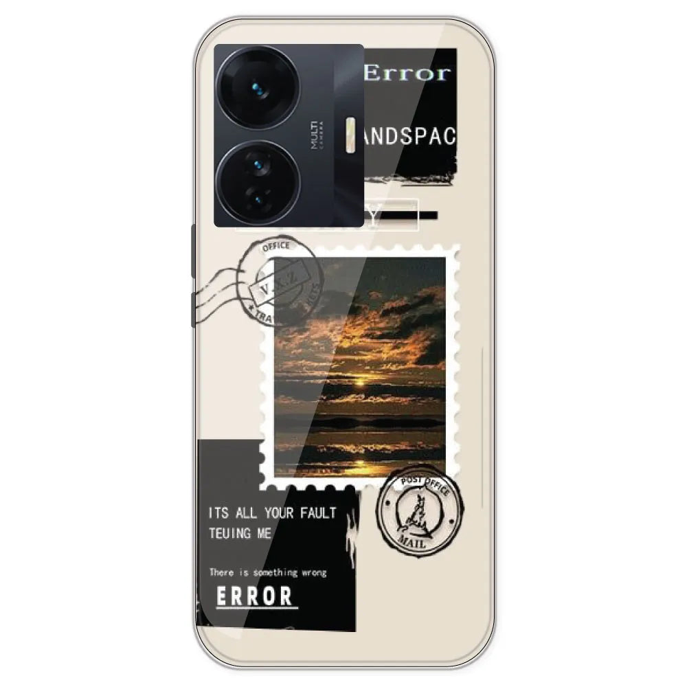 Post Card - Printed Silicone Case For IQOO Z6 Pro